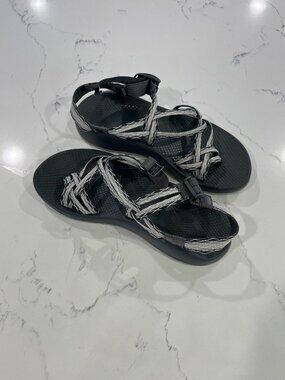 Chaco Women's ZX2 Classic Apex Gray Two Strap Sporty Sandal Size 10